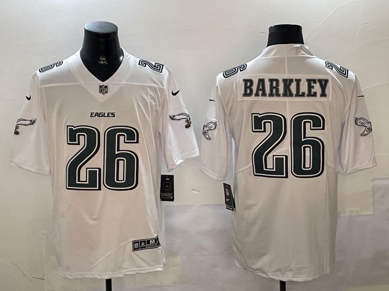 Men Philadelphia Eagles #26 Barkley White 2024 Nike Limited NFL Jersey style 0102->philadelphia eagles->NFL Jersey